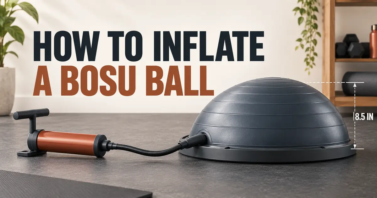 How to Inflate a BOSU Ball and Adjust Firmness
